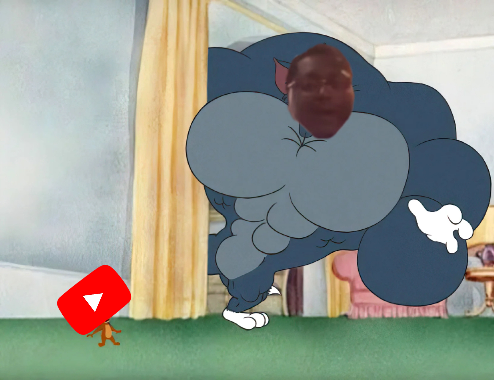 swole tom meme | all talk too much | image tagged in memes | made with Piñata Farms meme generator