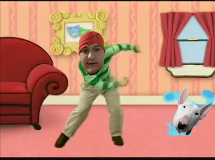 Blue's Clues mail song meme | image tagged in memes | made with Piñata Farms meme generator