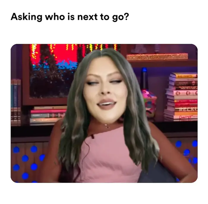 next question meme | Asking who is next to go? | image tagged in memes | made with Piñata Farms meme generator