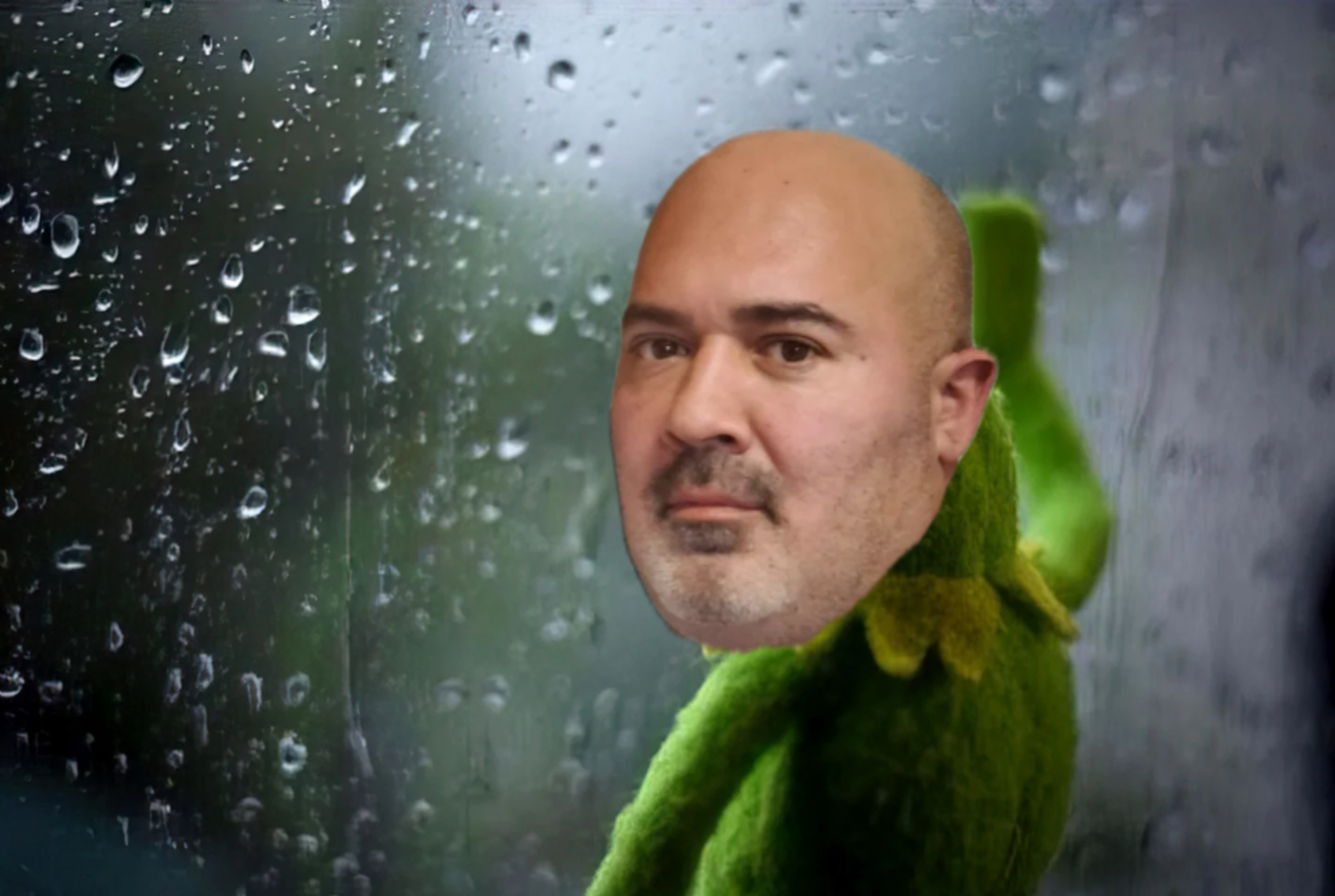 Kermit the Frog is depressed meme | image tagged in memes | made with Piñata Farms meme generator