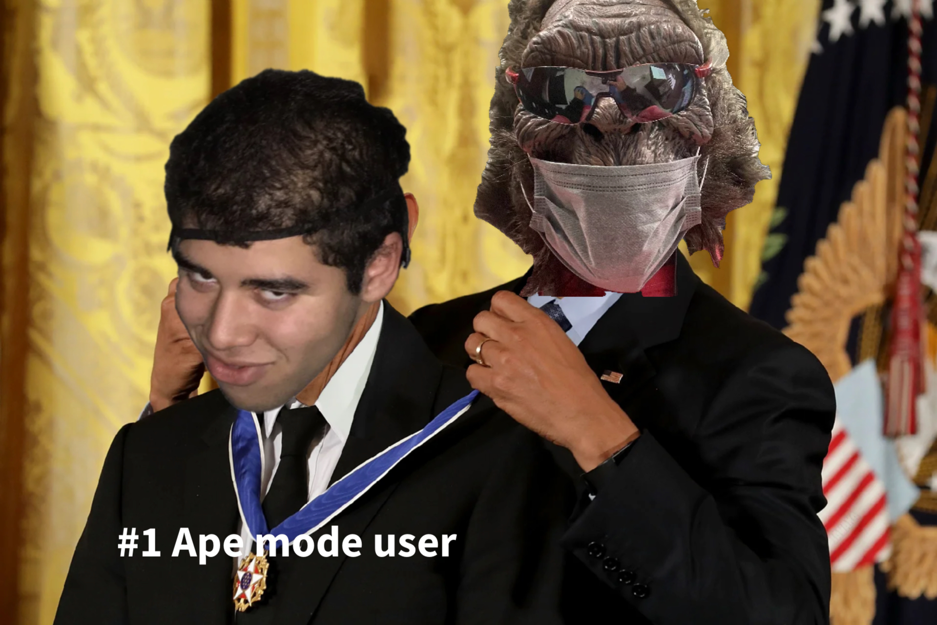 obama and obama meme | image tagged in memes | made with Piñata Farms meme generator