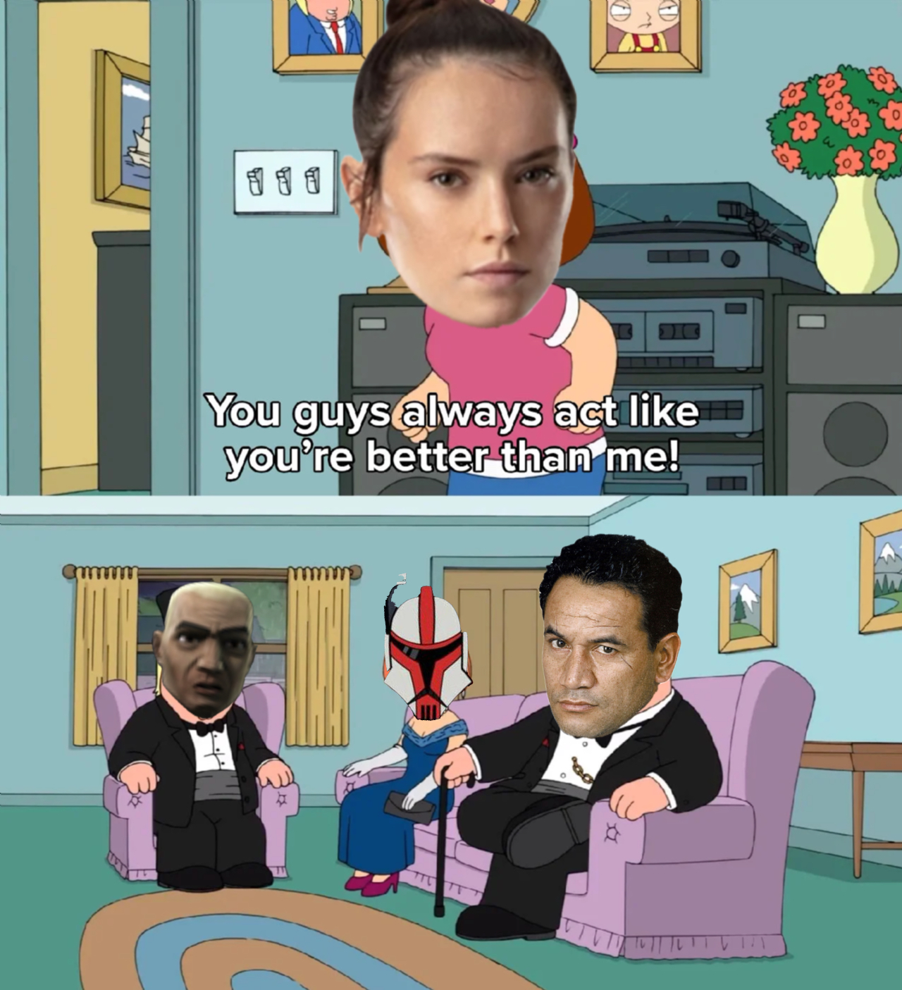 family guy: your better than me meme | image tagged in memes | made with Piñata Farms meme generator