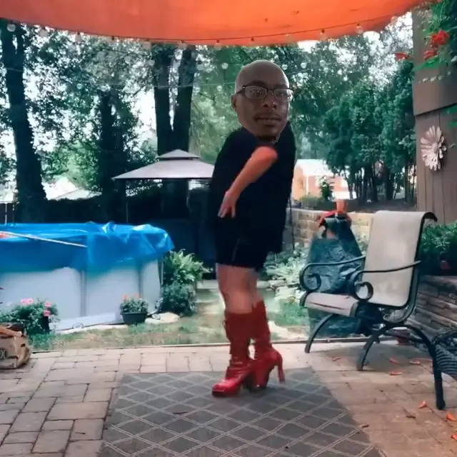 man in heels dancing WAP challenge - Gay meme | image tagged in memes | made with Piñata Farms meme generator