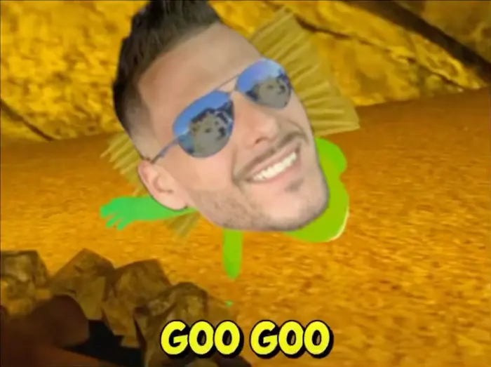 Goo goo ga ga fire, dont touch fire meme | So hot I can’t stop looking at it 🤭 | image tagged in memes | made with Piñata Farms meme generator