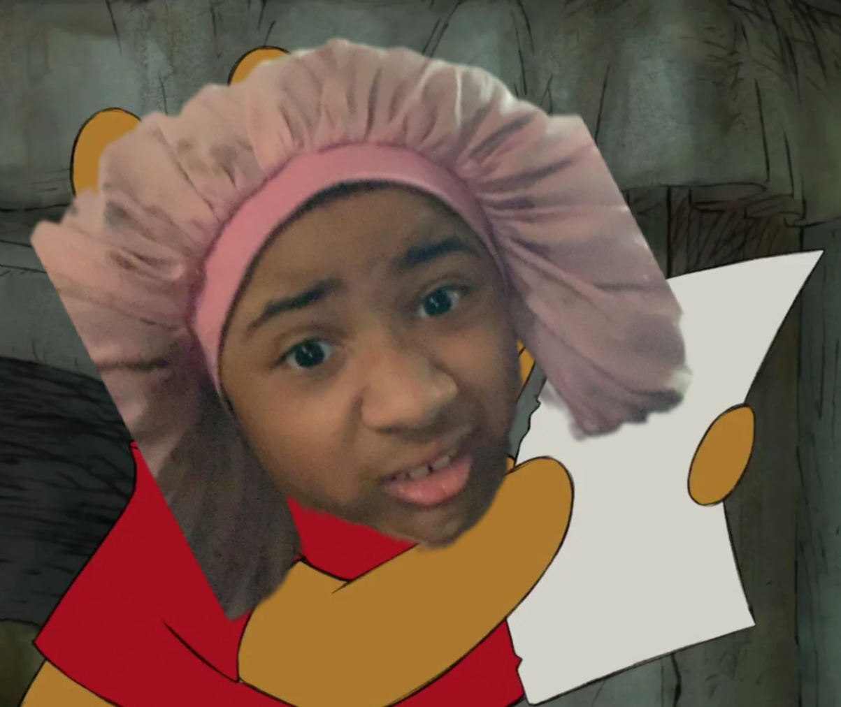 Winnie the Pooh reading meme | image tagged in memes | made with Piñata Farms meme generator