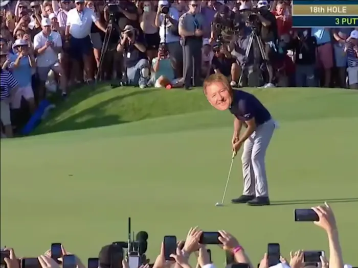 Phil Mickelsons Final Hole meme | image tagged in memes | made with Piñata Farms meme generator