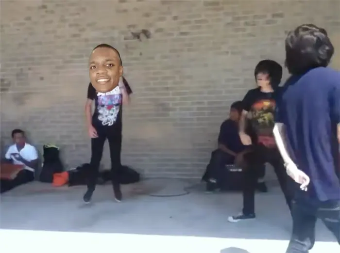 Emo kids dancing at school meme | image tagged in memes | made with Piñata Farms meme generator
