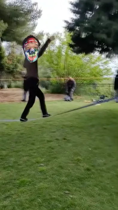 guy is balancing on a rope meme | image tagged in memes | made with Piñata Farms meme generator