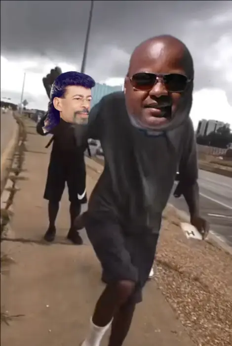 crazy dancing on the road meme | image tagged in memes | made with Piñata Farms meme generator