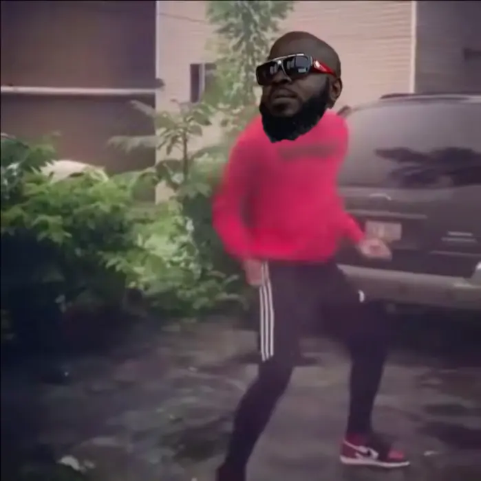 Two guys dance to "Trappin On Dat Boodi" meme | image tagged in memes | made with Piñata Farms meme generator