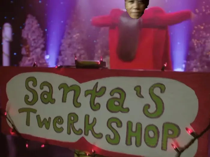 Savage Santa - Megan Thee Stallion Christmas Remix meme | image tagged in memes | made with Piñata Farms meme generator