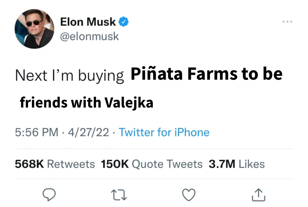 Meme image, titled: 'Hahhaha LOL 😭😭😂😂 #memes #valejka #elon #elonmusk #twitter #funny ', by user: valejka