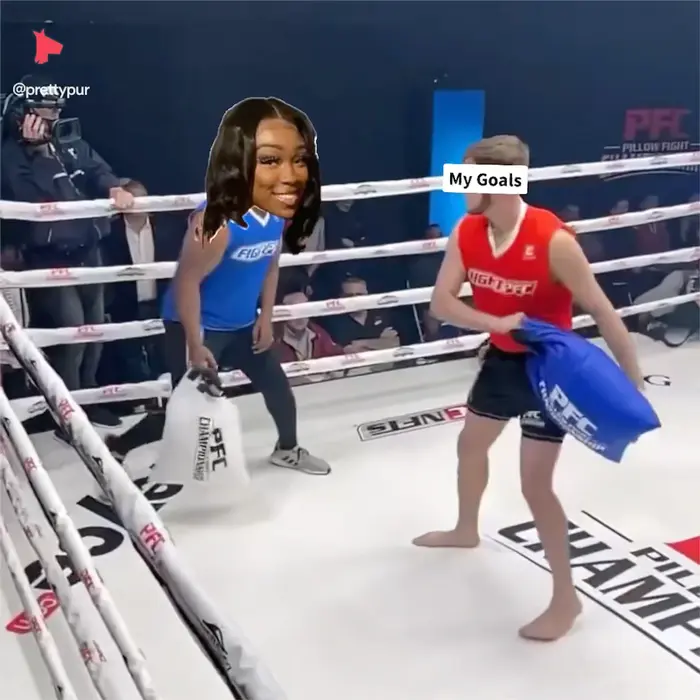 Pillow fight league meme | image tagged in memes | made with Piñata Farms meme generator