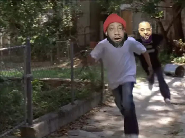 Kids Fight - Movie Scene meme | image tagged in memes | made with Piñata Farms meme generator