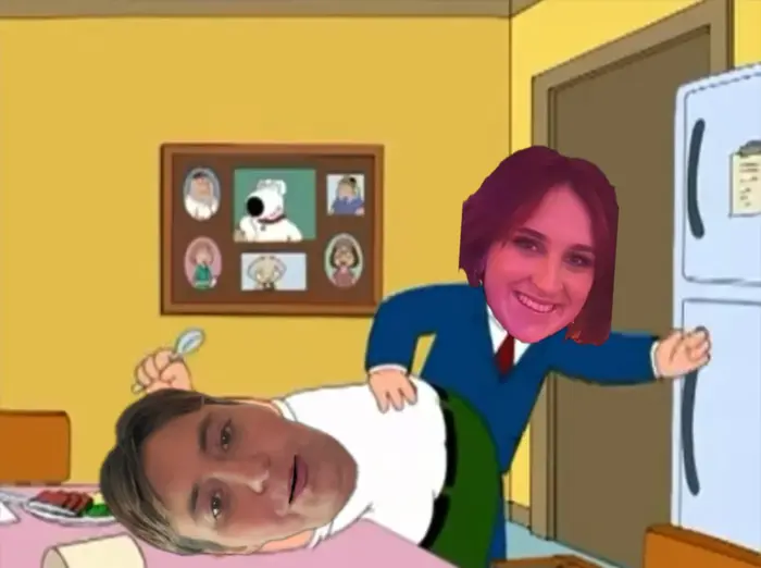 Family guy Tom spanks Peter meme | image tagged in memes | made with Piñata Farms meme generator