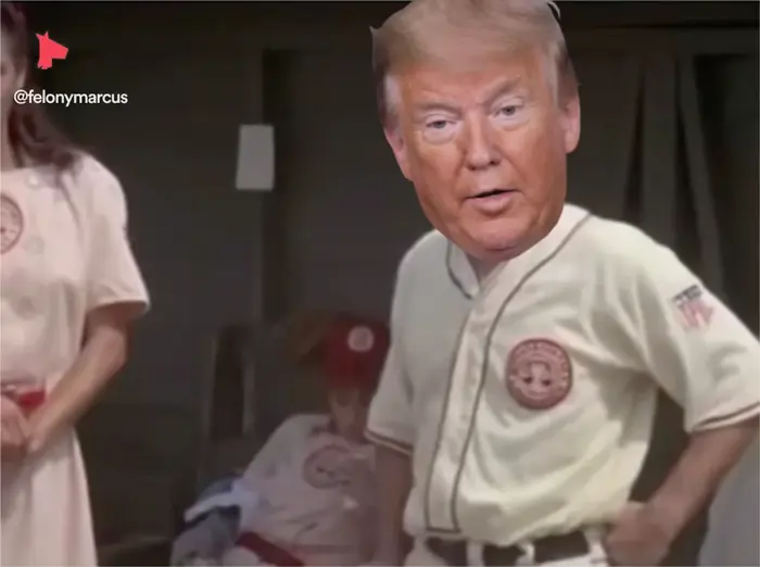 A League of Their Own - There's No Crying In Baseball Scene meme | image tagged in memes | made with Piñata Farms meme generator