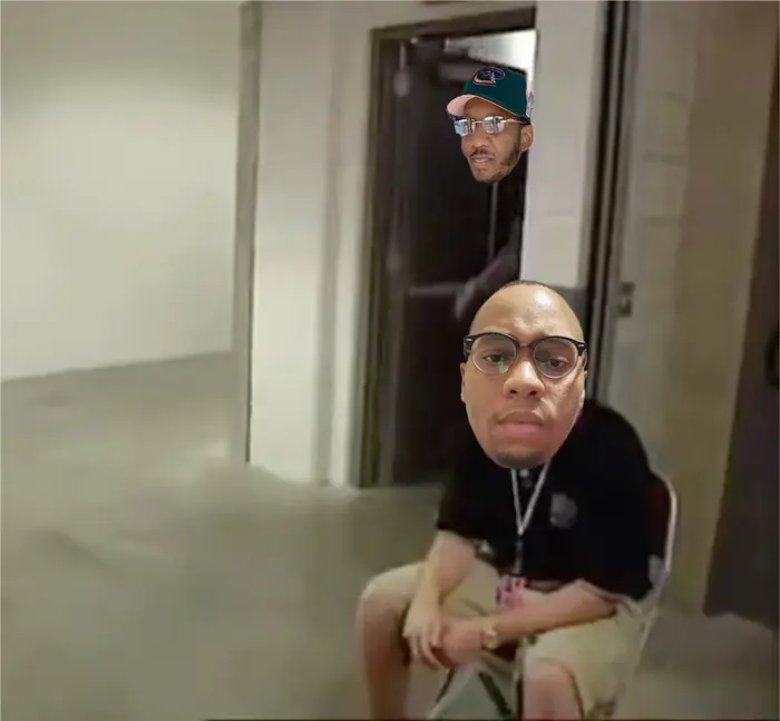 The Rock backstage meme | image tagged in memes | made with Piñata Farms meme generator