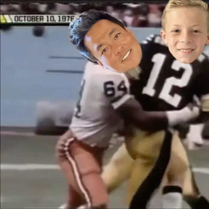 American football epic tackle meme | image tagged in memes | made with Piñata Farms meme generator