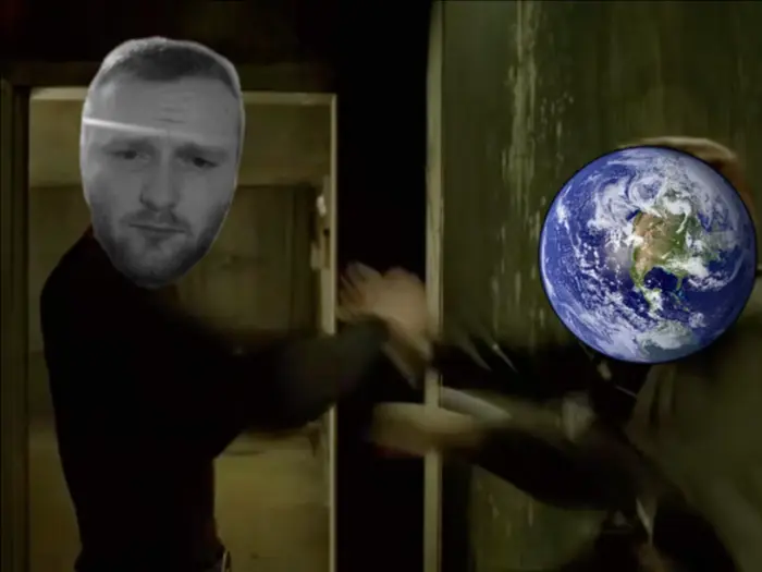 Neo fighting with Agent Smith meme | image tagged in memes | made with Piñata Farms meme generator