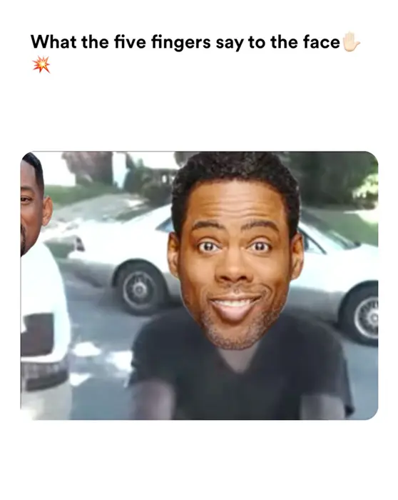 Man gets slapped unexpectedly meme | What the five fingers say to the face | image tagged in memes | made with Piñata Farms meme generator