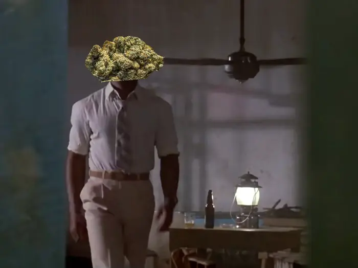 Arnold Handshake meme | When the weed and alcohol meets up together in my system😂😂 | image tagged in memes | made with Piñata Farms meme generator