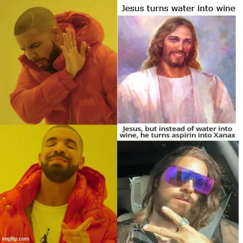 Jesus turns water into wine meme - Piñata Farms - The best meme ...