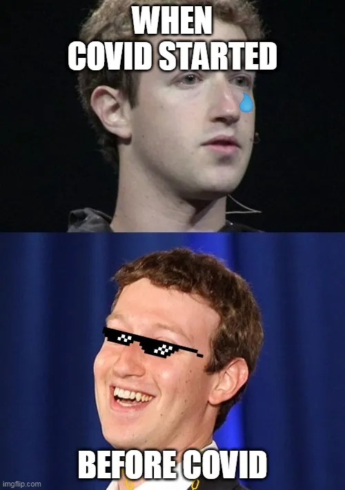 WHEN COVID STARTED; BEFORE COVID meme Piñata Farms The best meme