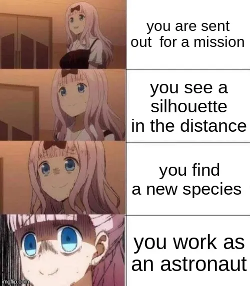 you are sent out for a mission; you see a silhouette in the distance ...