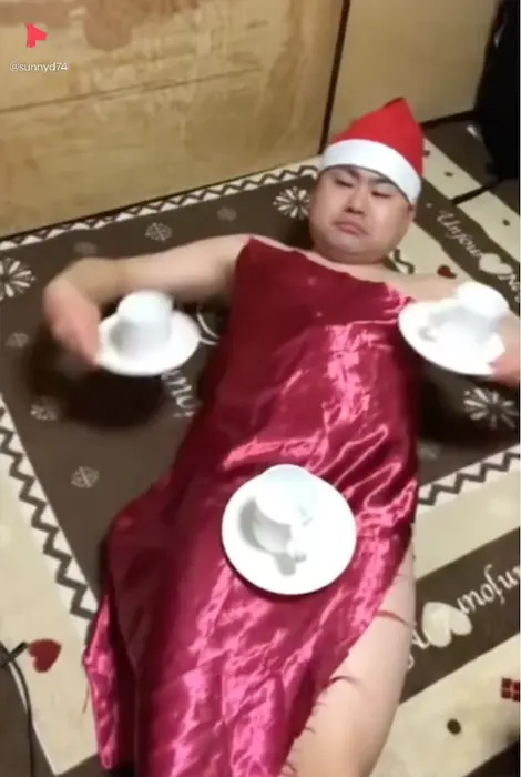 The man takes off his blanket away and wishes Merry Christmas meme | image tagged in memes | made with Piñata Farms meme generator