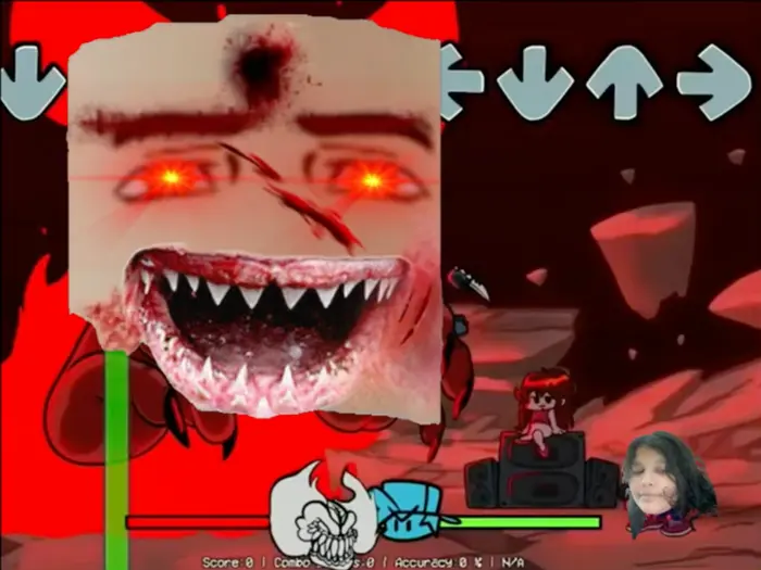 Hell clown Friday night funkin meme | @afif @emok @sfgvon @winningsmileisgood | image tagged in memes | made with Piñata Farms meme generator