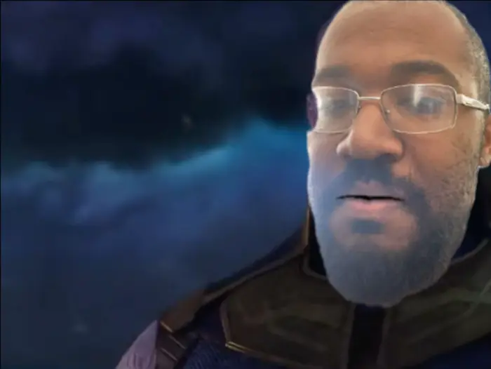 Avengers Infinity War - Thanos Kills Gamora meme | image tagged in memes | made with Piñata Farms meme generator