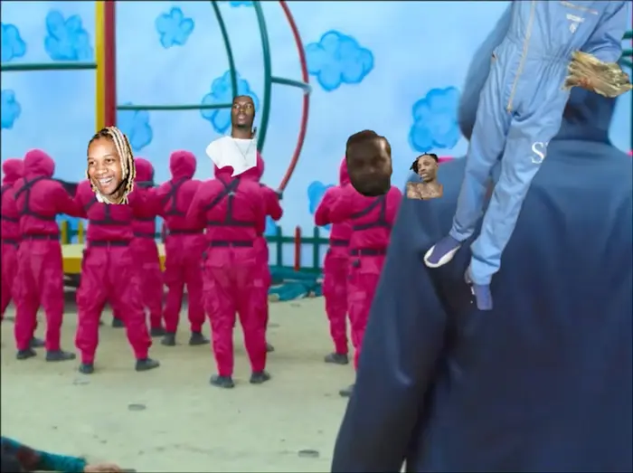 People in red suits meme | image tagged in memes | made with Piñata Farms meme generator