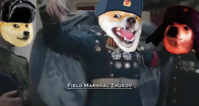 Field Marshal Zhukov meme | #russiandoge | image tagged in memes: russiandoge | made with Piñata Farms meme generator