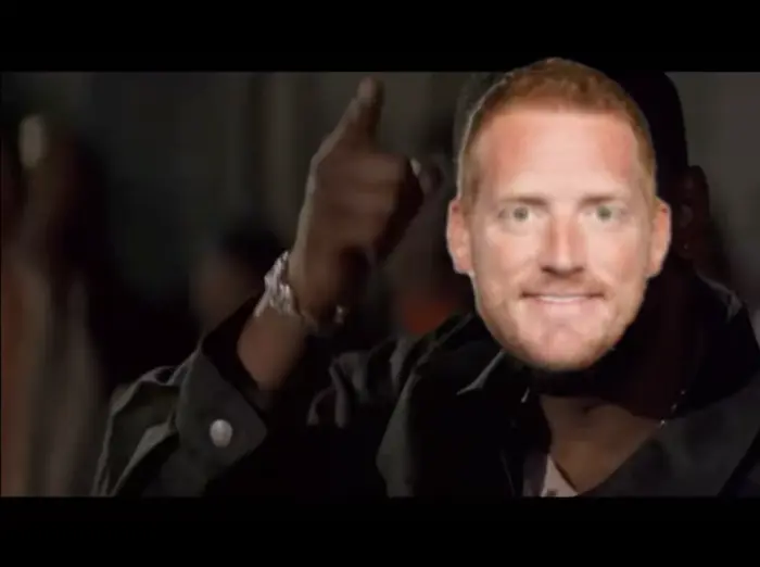 training day- jake shoots him in the ass meme | image tagged in memes | made with Piñata Farms meme generator