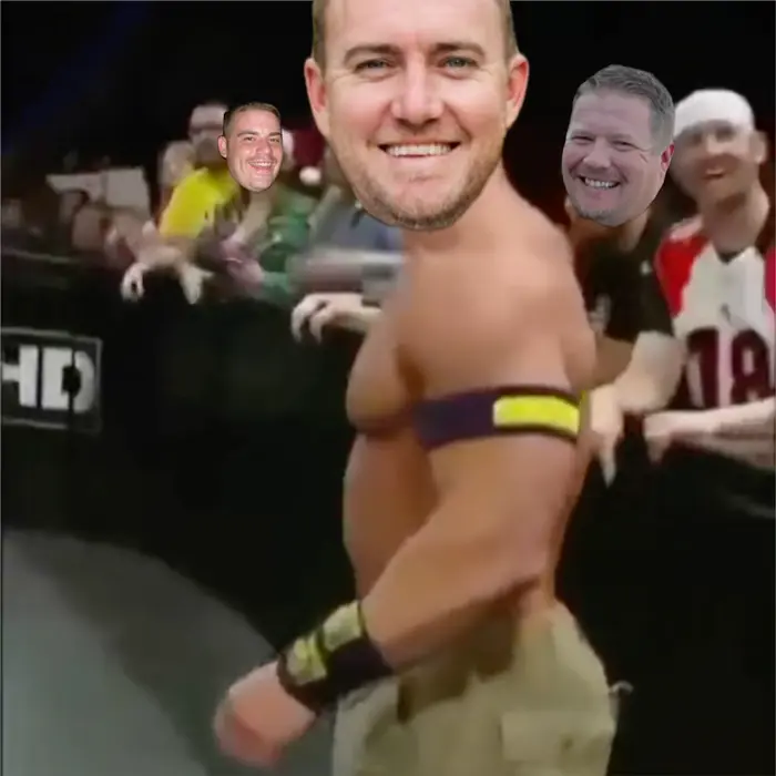 John Cena's Christmas gift meme | New paddle who dis | image tagged in memes | made with Piñata Farms meme generator