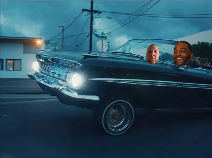 Driving lowrider car meme | image tagged in memes | made with Piñata Farms meme generator