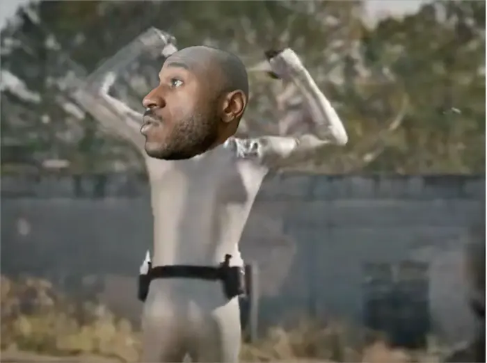 Sister Night chasing Lube Man meme | image tagged in memes | made with Piñata Farms meme generator