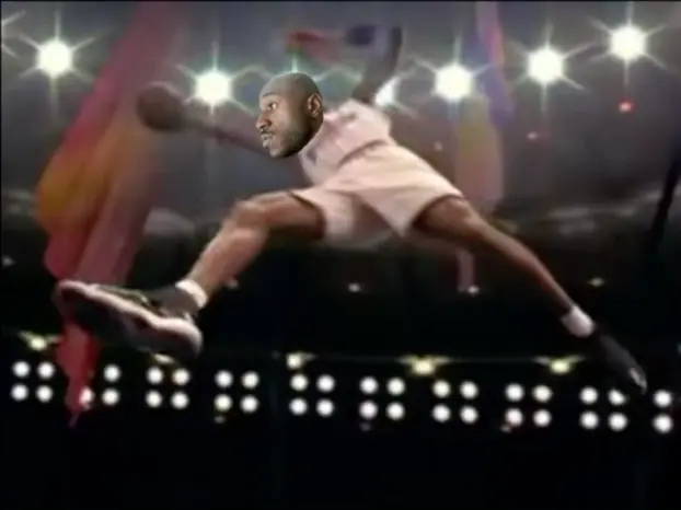 Space Jam Dunk meme | image tagged in memes | made with Piñata Farms meme generator