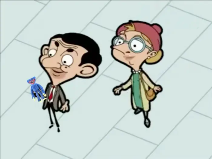 Mr Bean choosing a film with Irma meme | Mr bean is going with her date to the feld entertainment live shows #disney #marvel #mrbean | image tagged in memes: disney, marvel, mrbean | made with Piñata Farms meme generator