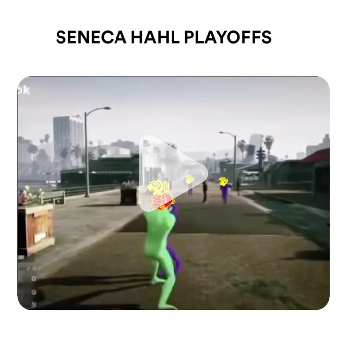 SENECA HAHL PLAYOFFS video meme - Piñata Farms - The best meme ...