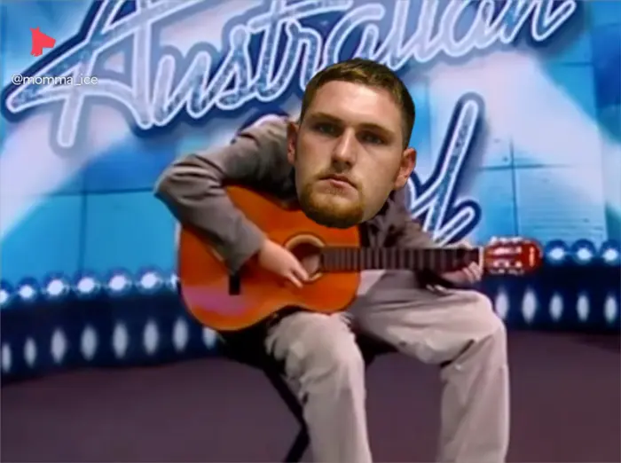 man sings Imagine on the Talent Show meme | Ivan (Lil Feller) is SO Talented | image tagged in memes | made with Piñata Farms meme generator