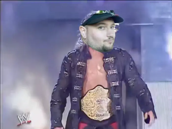 Edge entrance at Monday Night RAW meme | B | image tagged in memes | made with Piñata Farms meme generator