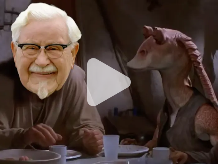 Jarr binks lick kfc chicken video meme - Piñata Farms - The best meme ...