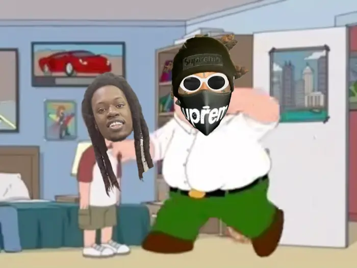 Peter griffin beats up a kid meme | image tagged in memes | made with Piñata Farms meme generator