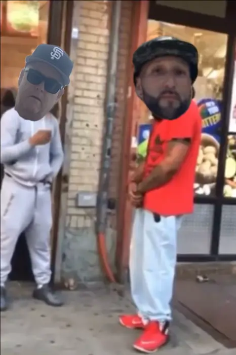 Man hit another man in the street meme | image tagged in memes | made with Piñata Farms meme generator