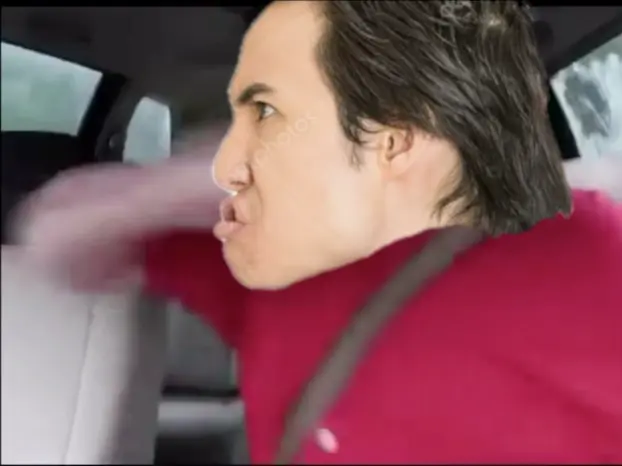 nikocado avocado angry hitting his car seat with his arm meme | image tagged in memes | made with Piñata Farms meme generator