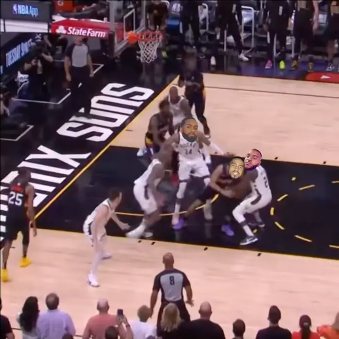 Giannis with the alley-oop after Holiday's steal meme | image tagged in memes | made with Piñata Farms meme generator