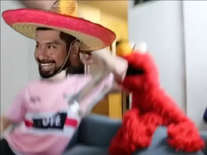 Elmo’s Wild Night meme | image tagged in memes | made with Piñata Farms meme generator