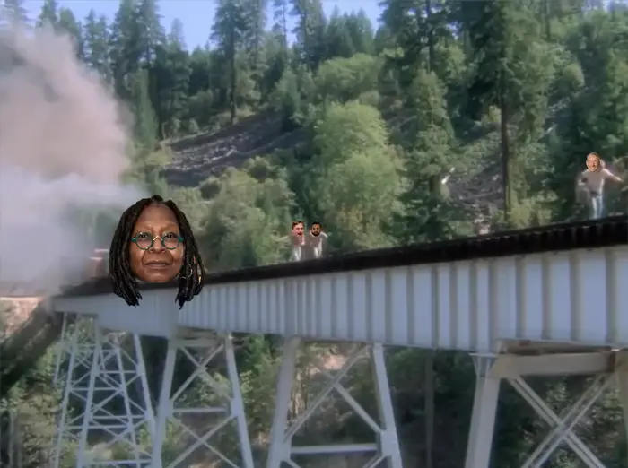 Stand by Me - Train Scene meme | image tagged in memes | made with Piñata Farms meme generator