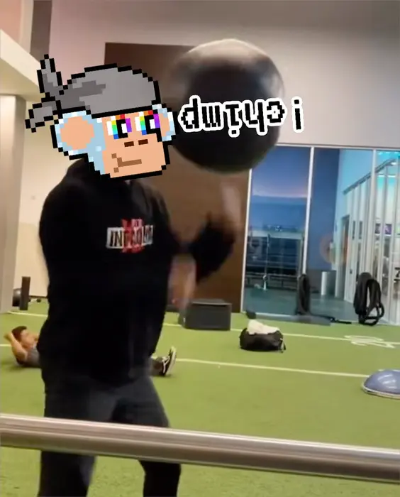 Floating medicine ball meme | image tagged in memes | made with Piñata Farms meme generator